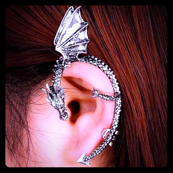 lilith Jewelry - Dragon  punk rock ear cuff